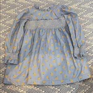 Adorable Blue Floral Kids Dress
